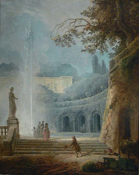 Hubert Robert Robert The Fountain Kimbell